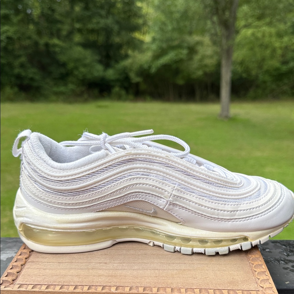Nike Air Max 97 White Sneakers - Picture 4 of 8